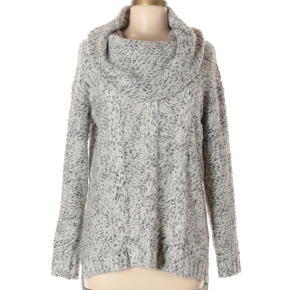 Kensie Gray Cowl Sweater